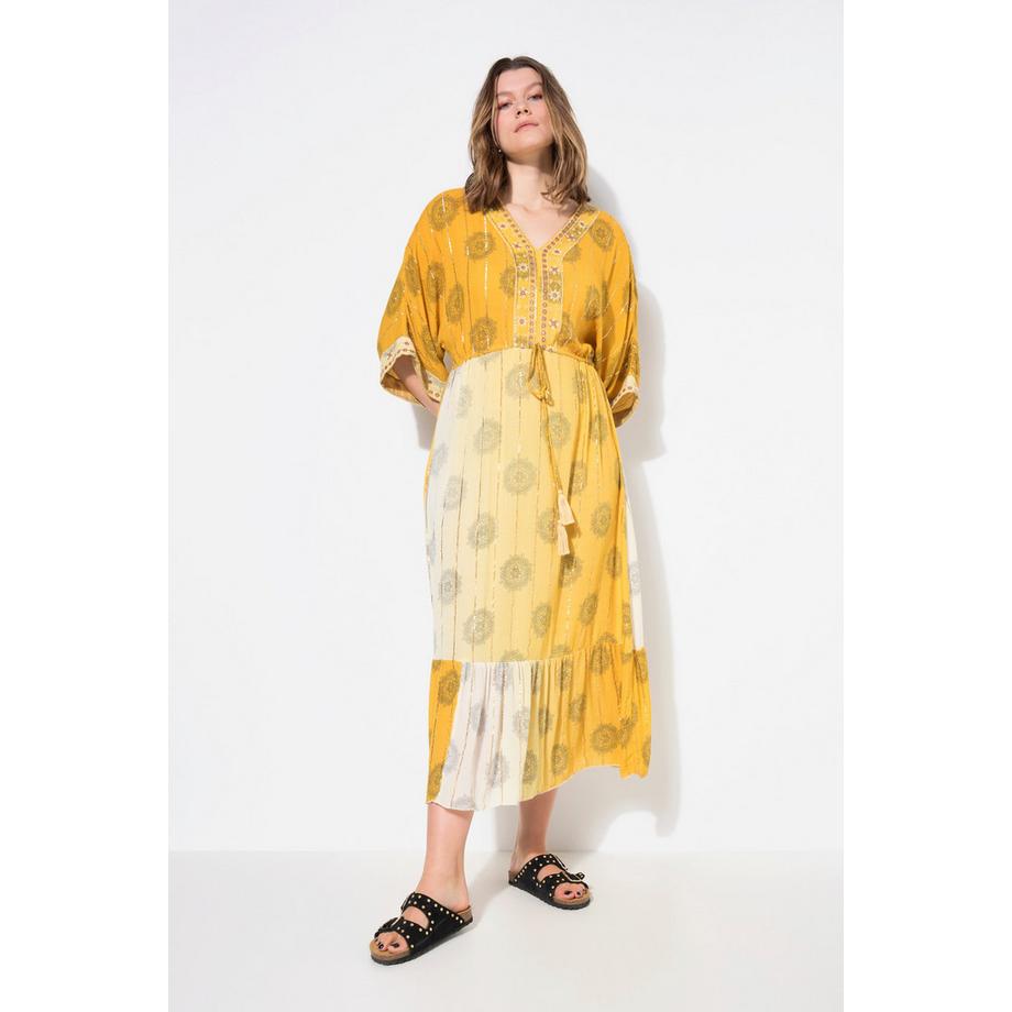 Studio Untold Robe Maxi Coupe A Kimono Style Dégradé Broderie  