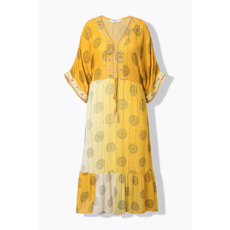 Studio Untold Robe Maxi Coupe A Kimono Style Dégradé Broderie  