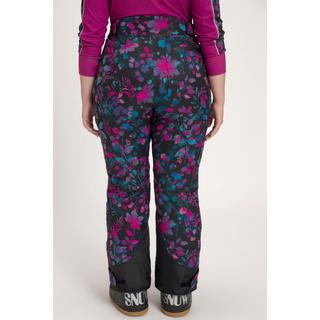 Ulla Popken  Pantalon de ski, fleurs, imperméable, velcro, jupe de protection contre la neige 