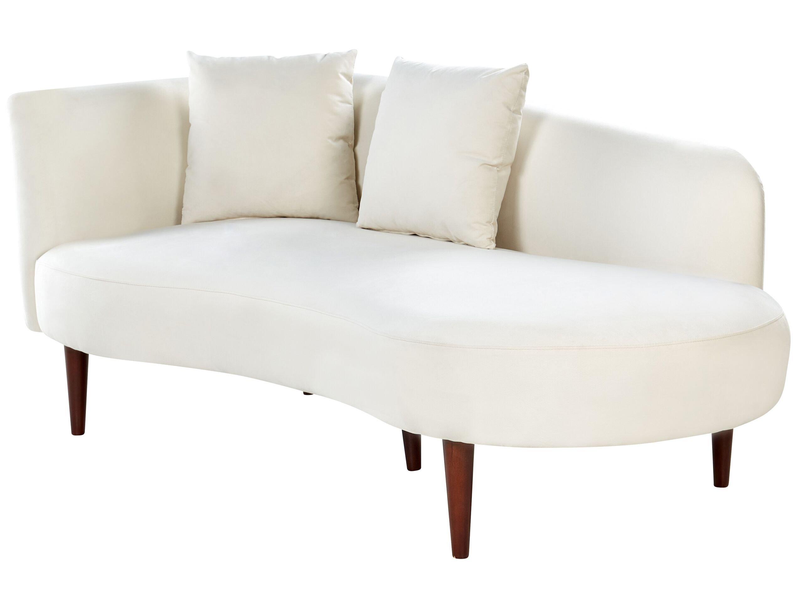 Beliani Chaiselongue aus Samtstoff Modern CHAUMONT  