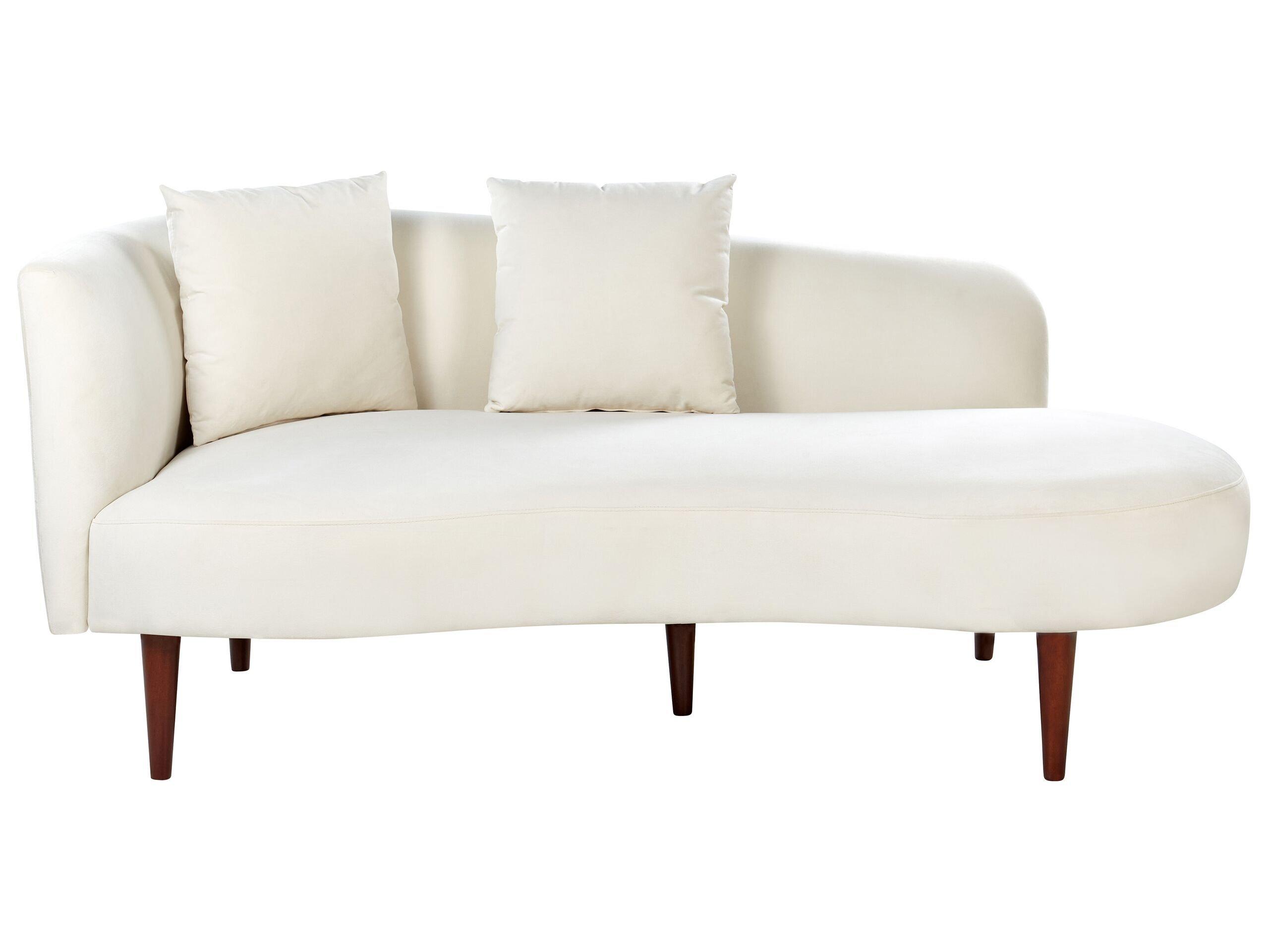 Beliani Chaiselongue aus Samtstoff Modern CHAUMONT  