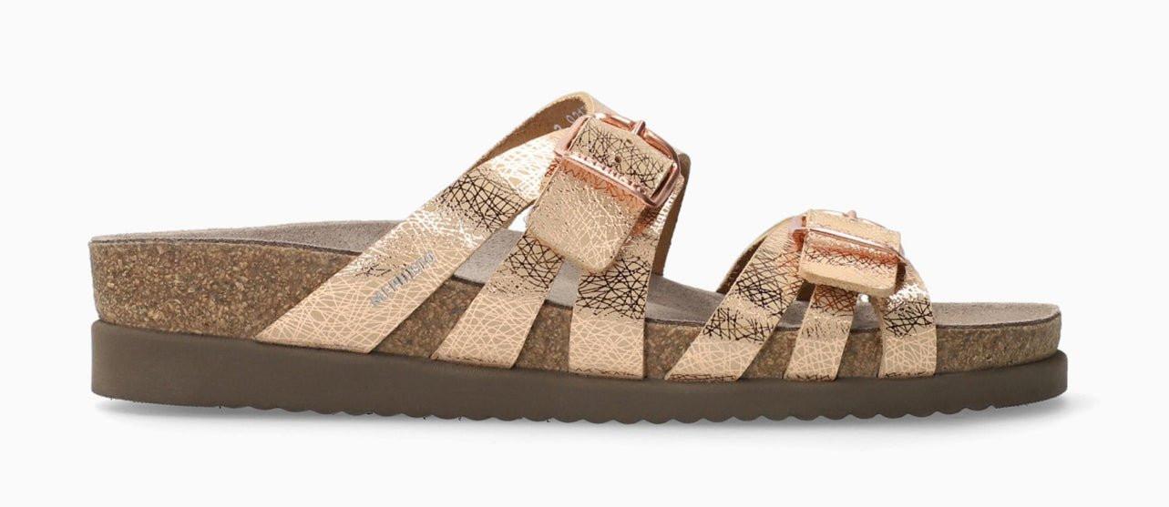 Image of Helisa - Leder Sandale Damen Bronze 36