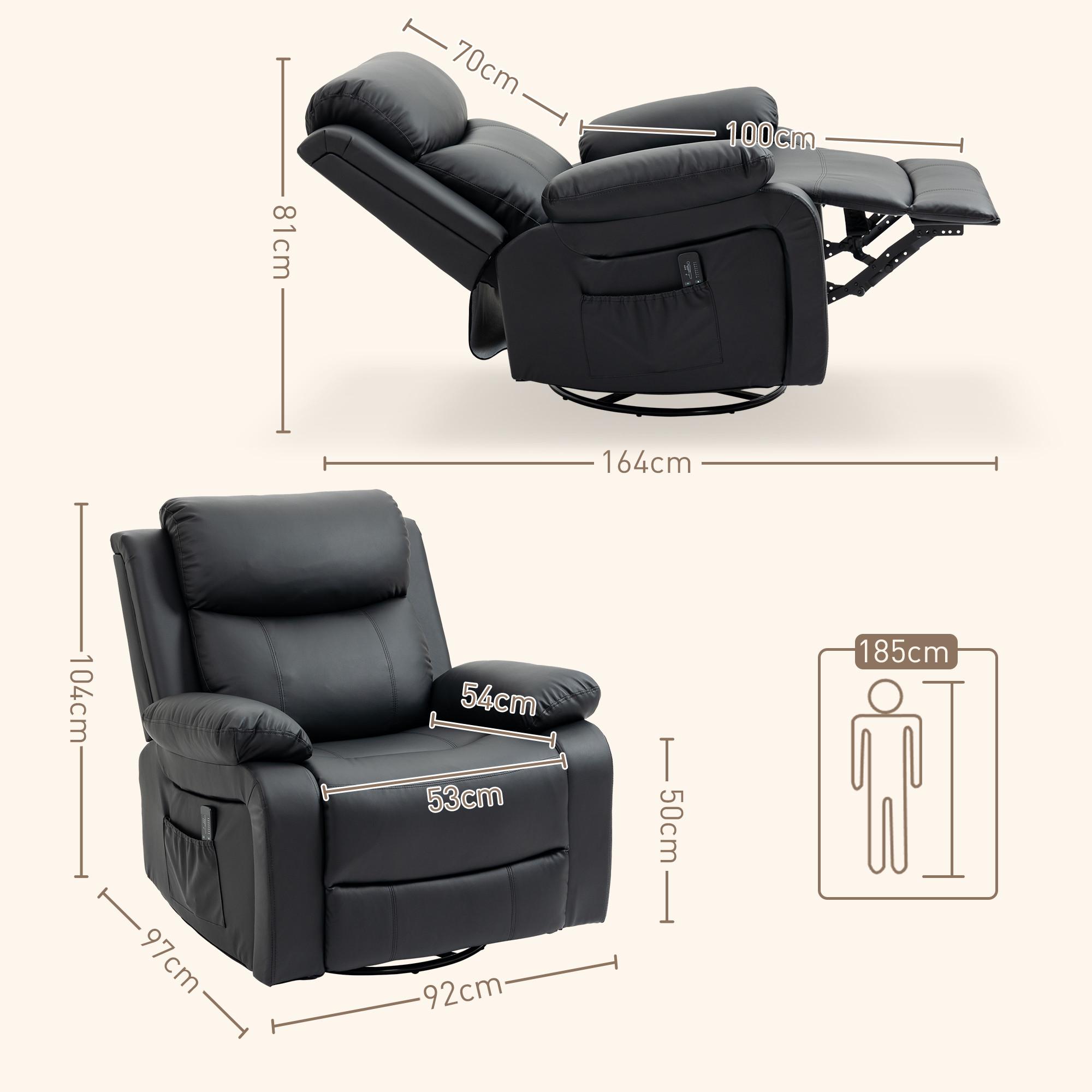 HOMCOM Fauteuil de relaxation  