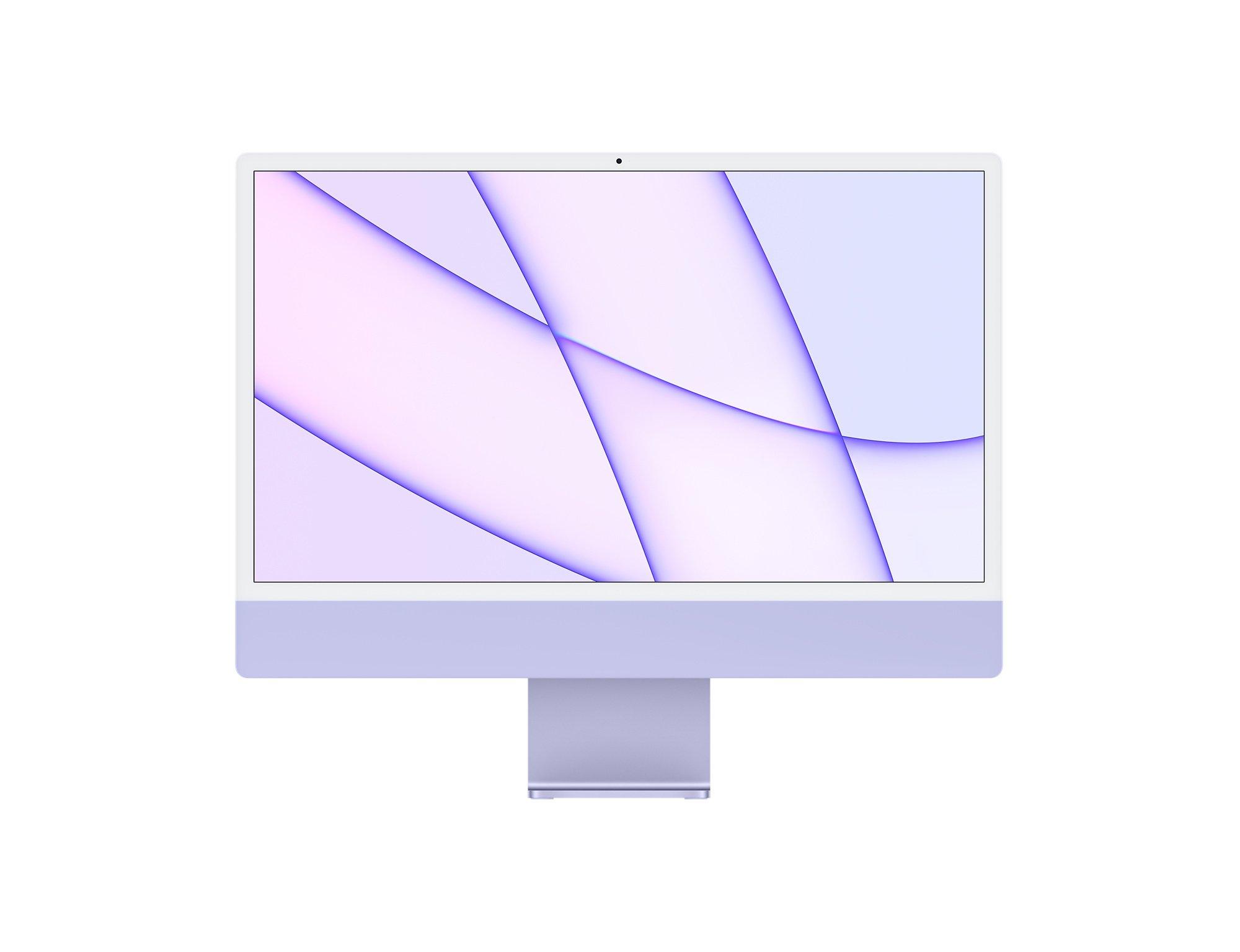 Apple  Ricondizionato iMac 24" 2021 Apple M1 3,2 Ghz 8 Go 256 Go SSD Violat - Ottimo 