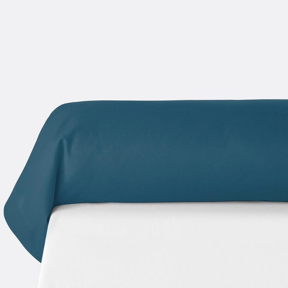 Taie de traversin unie en polycoton