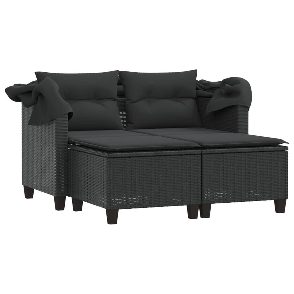 VidaXL Gartensofa poly-rattan  