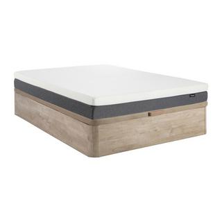 Ysmée Ensemble 160 x 200 cm sommier coffre naturel clair + matelas mousse HD 7 zones et accueil mémoire de forme déhoussable ép.20cm - KELIH de YSMÉE  