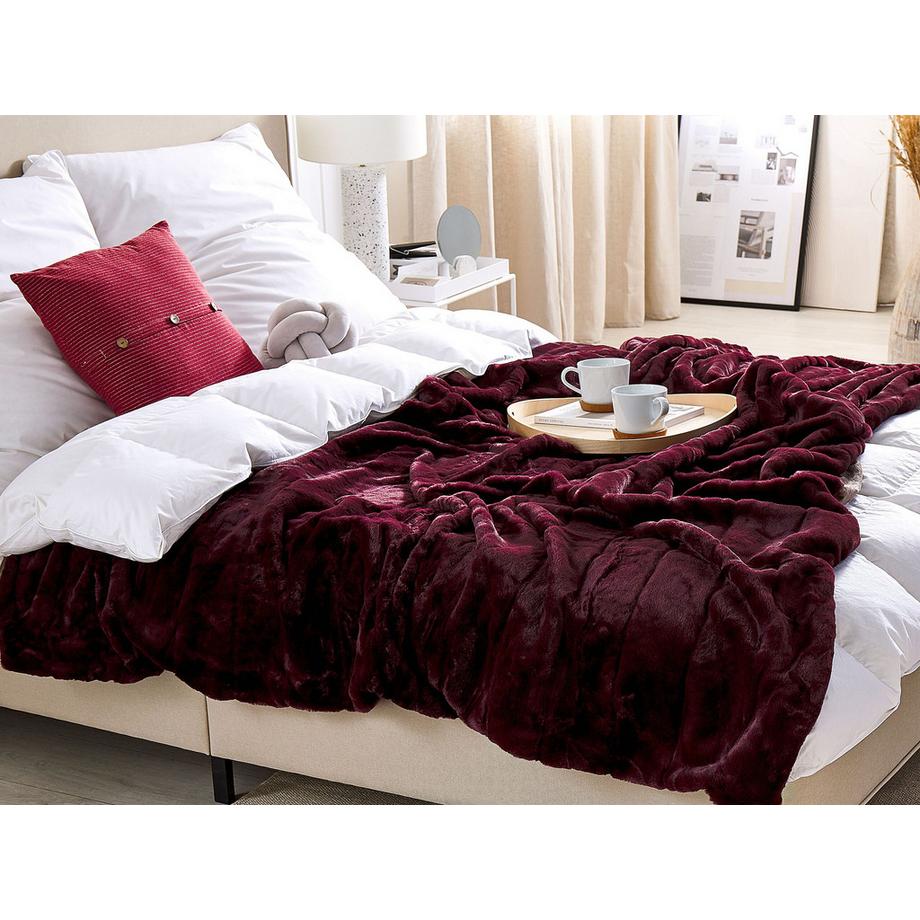 Beliani TANTAN Couverture Douillette Moderne en Polyester  