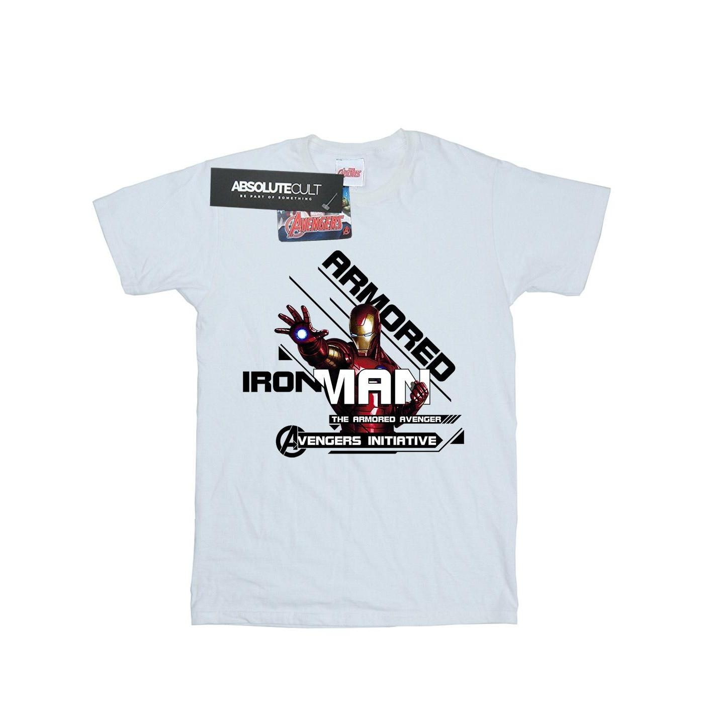 Image of Iron Man Armored Avenger Tshirt Damen Weiss XL