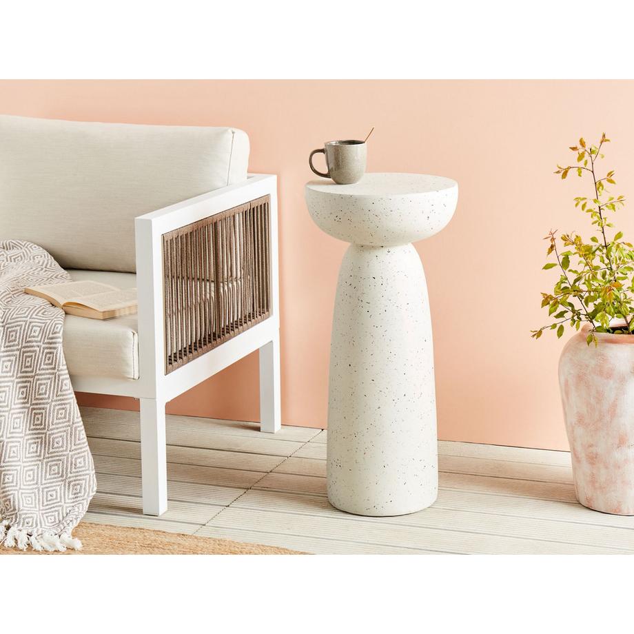 Beliani Beistelltisch aus Magnesiumoxid Minimalistisch CADINI  