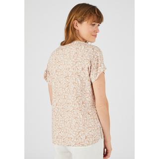 Damart  Blouse imprimée col tunisien en pure viscose. 