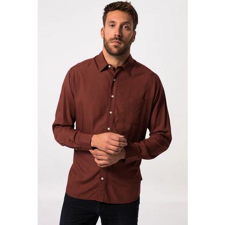 JP1880  Camicia dalla vestibilità moderna in viscosa con maniche lunghe e colletto ad apertura inglese rosato 