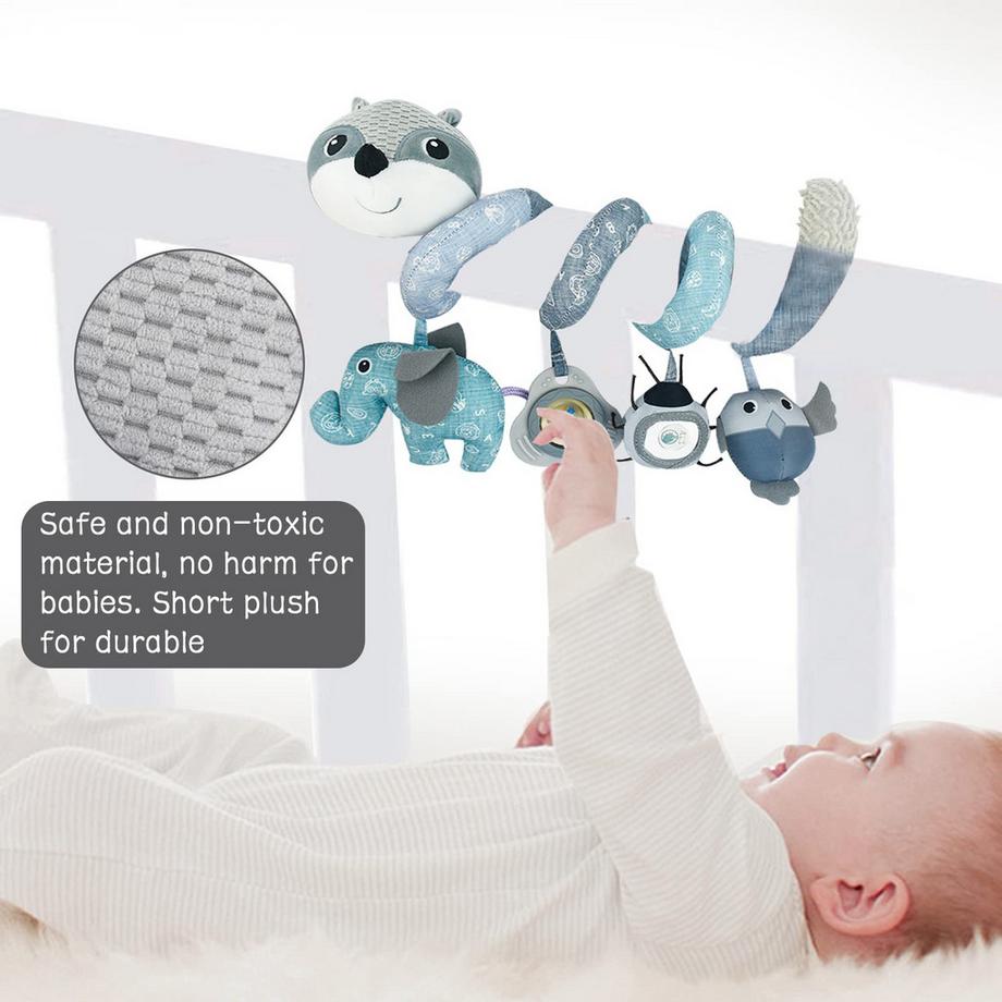 Activity-board  Kinderwagen Spielzeug für Babys - Spirale Kinderwagen hängen Spielzeug für Autositz & Baby mobile Kinderwagen Krippe 