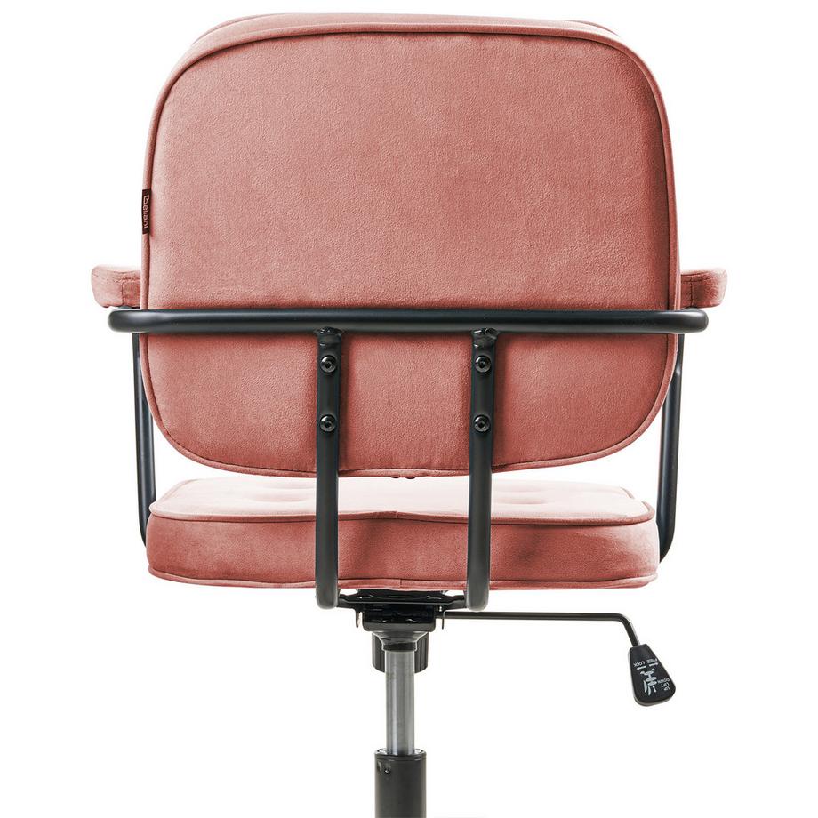 Beliani Chaise de bureau en Velours  PAWNEE  