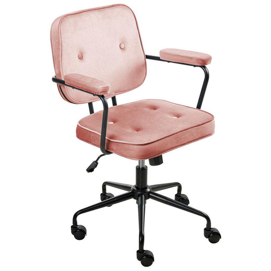 Chaise de bureau en Velours  PAWNEE