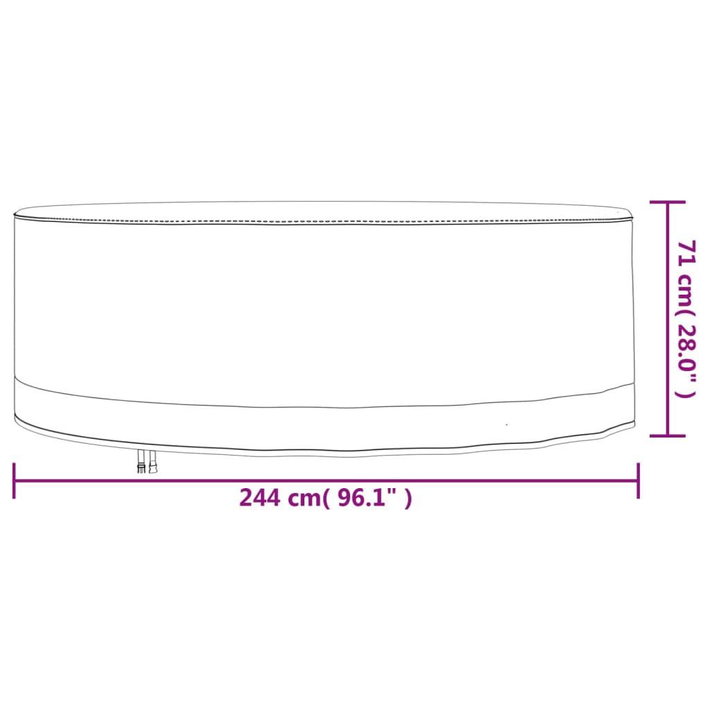 VidaXL Gartenmöbel abdeckung polyester  