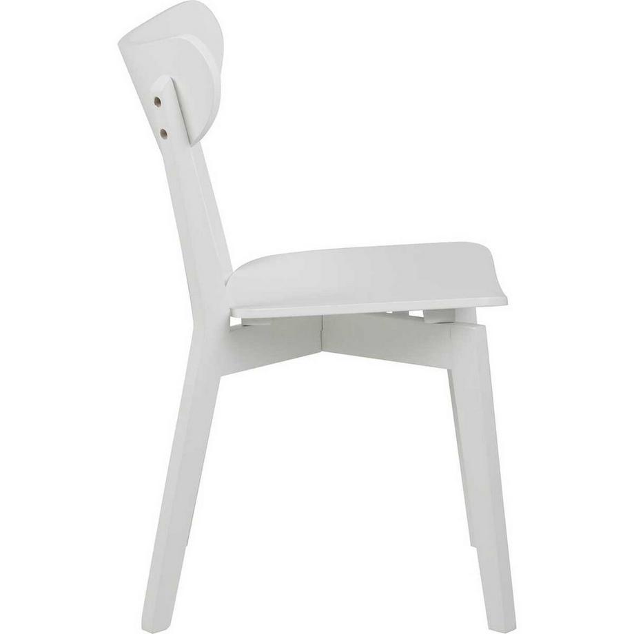 mutoni Sedia da pranzo Melrose in legno bianco (1 pezzo)  