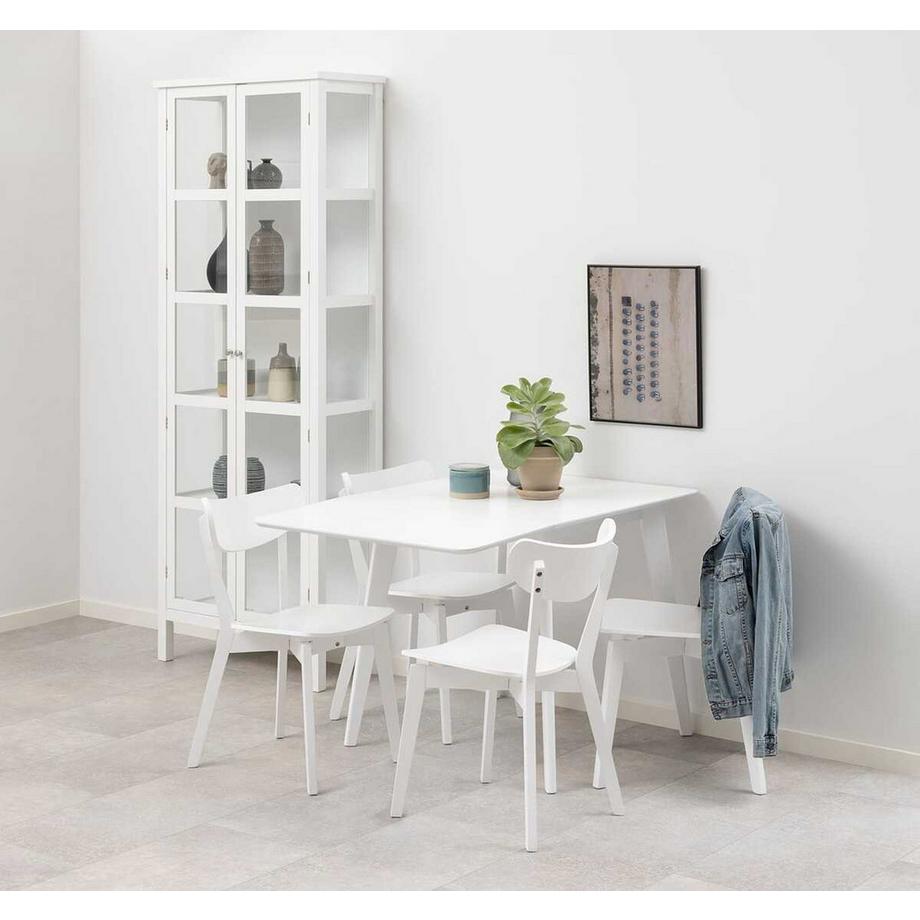 mutoni Sedia da pranzo Melrose in legno bianco (1 pezzo)  