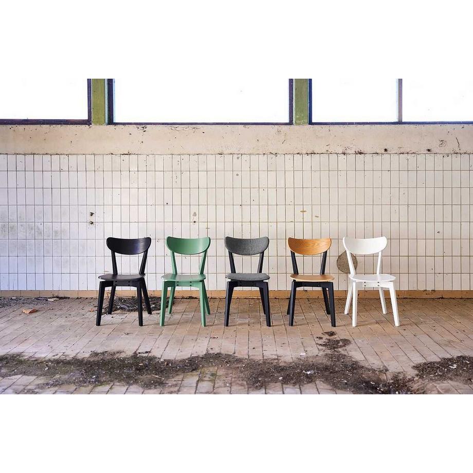 mutoni Sedia da pranzo Melrose in legno bianco (1 pezzo)  