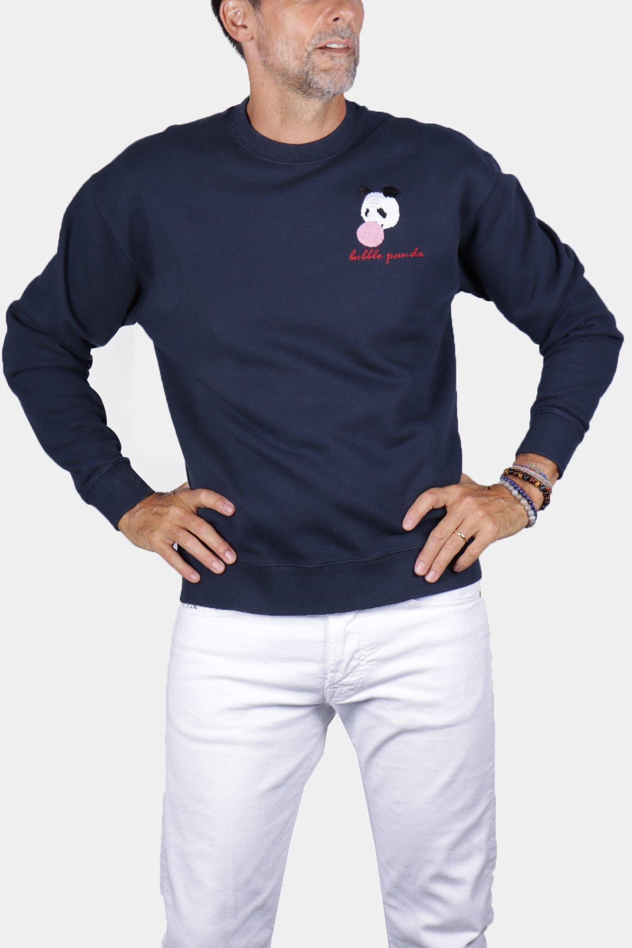 Image of Atelier F&B BUBBLE PANDA bestickte Sweatshirts - M