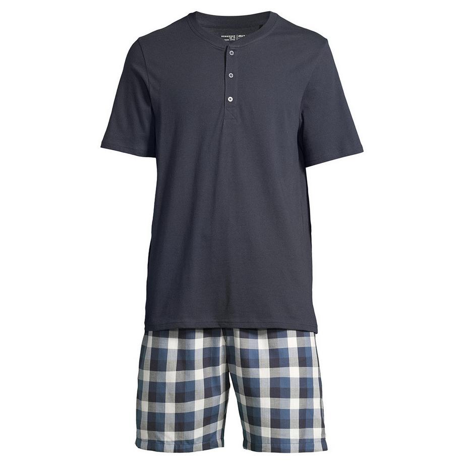 Schiesser Night & Home Pyjama Court Henley  