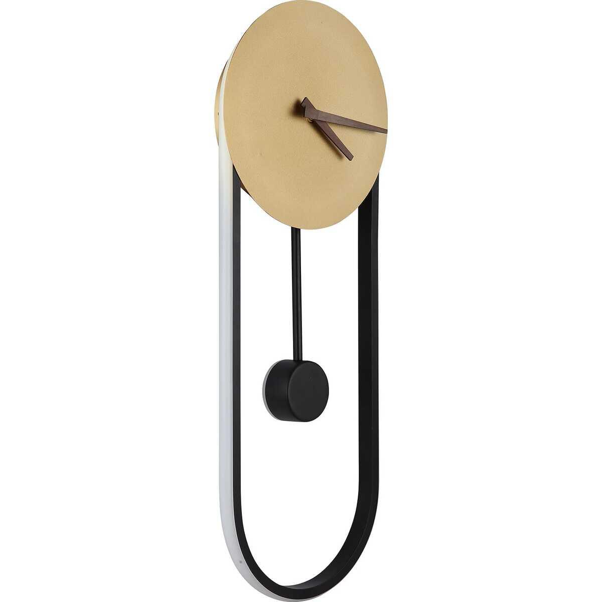 mutoni Wanduhr Sussy Metall gold LED  