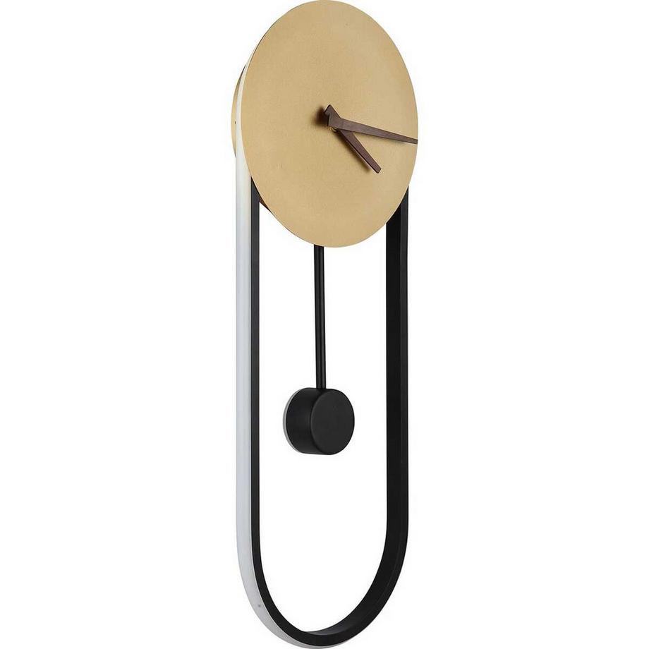 mutoni Orologio da parete Sussy metallo oro LED  