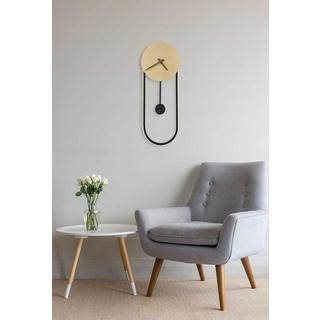 mutoni Wanduhr Sussy Metall gold LED  