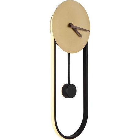 mutoni Wanduhr Sussy Metall gold LED  