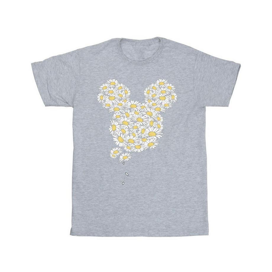 MICKEY MOUSE Gänseblümchen Print T-Shirt  