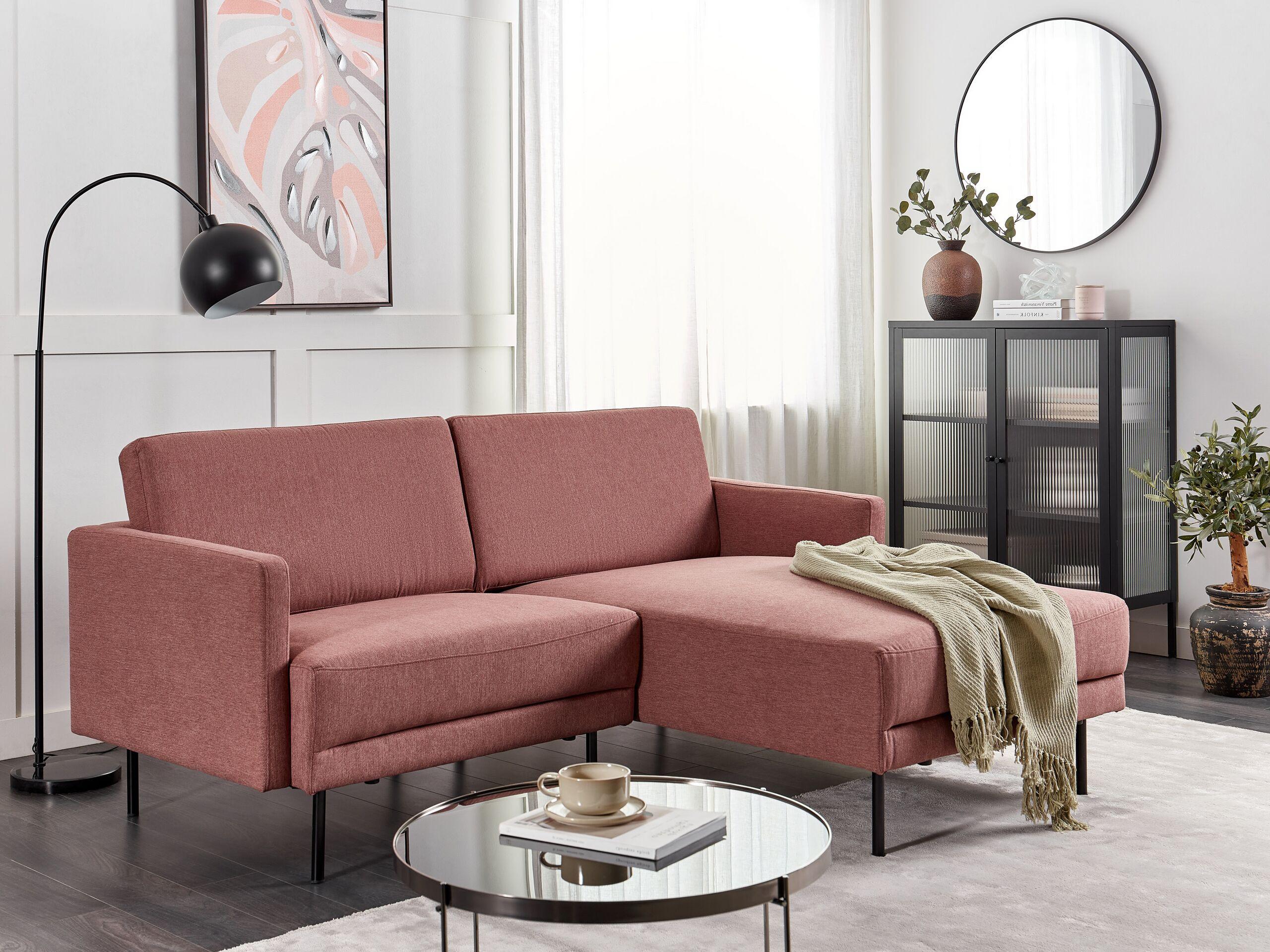 Beliani Ecksofa aus Polyester Modern BREDA  