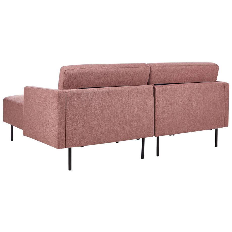 Beliani Canapé d'angle gauche en Tissu  BREDA  