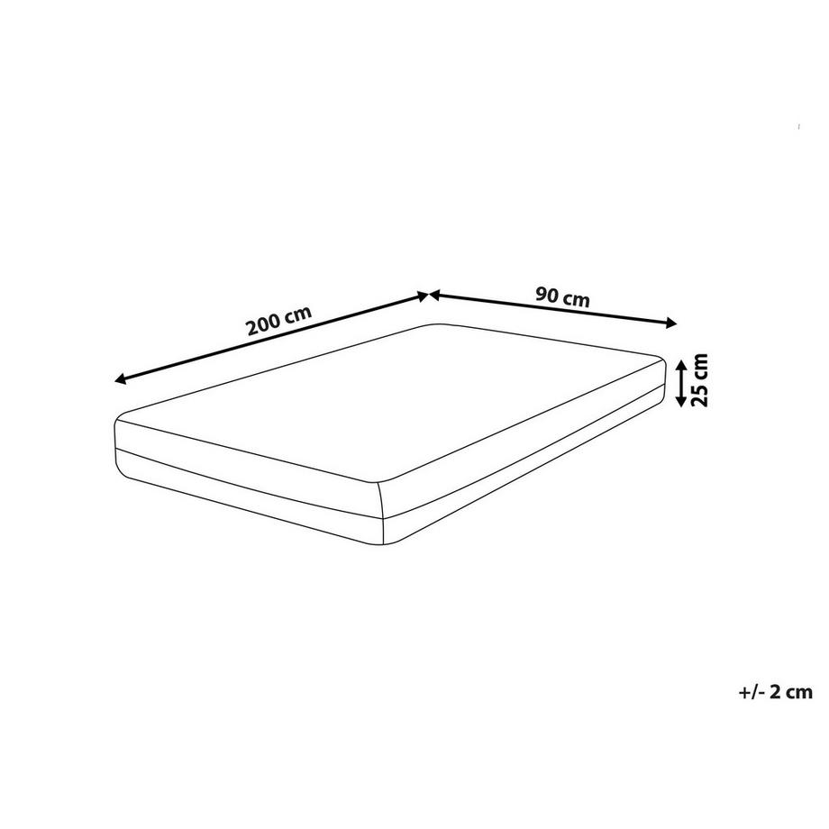 Beliani Matelas en mousse à mémoire de forme en gel en Mousse de polyuréthane  SPONGY  