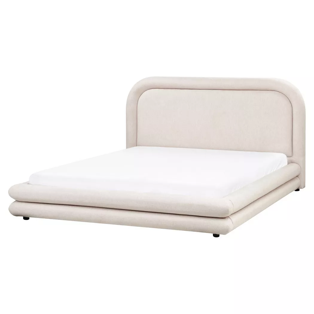 Beliani - Wasserbett aus Kunstleinen  LAVARDENS