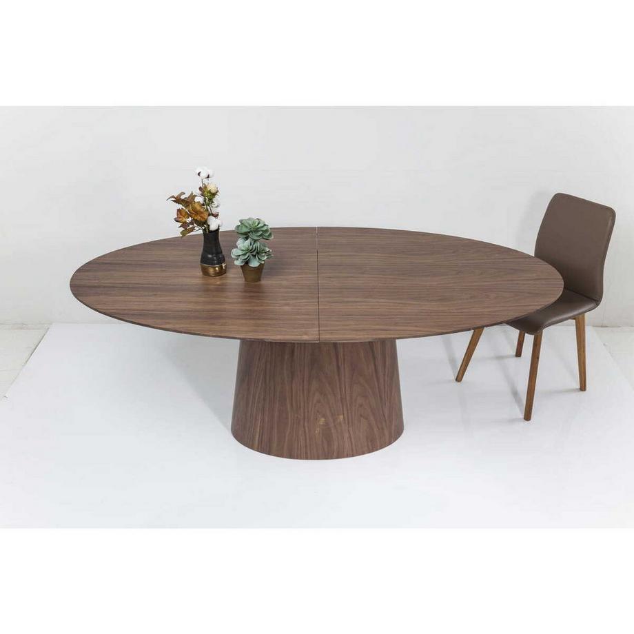 KARE Design Table à rallonge Benvenuto Walnut 200(50)x110cm  