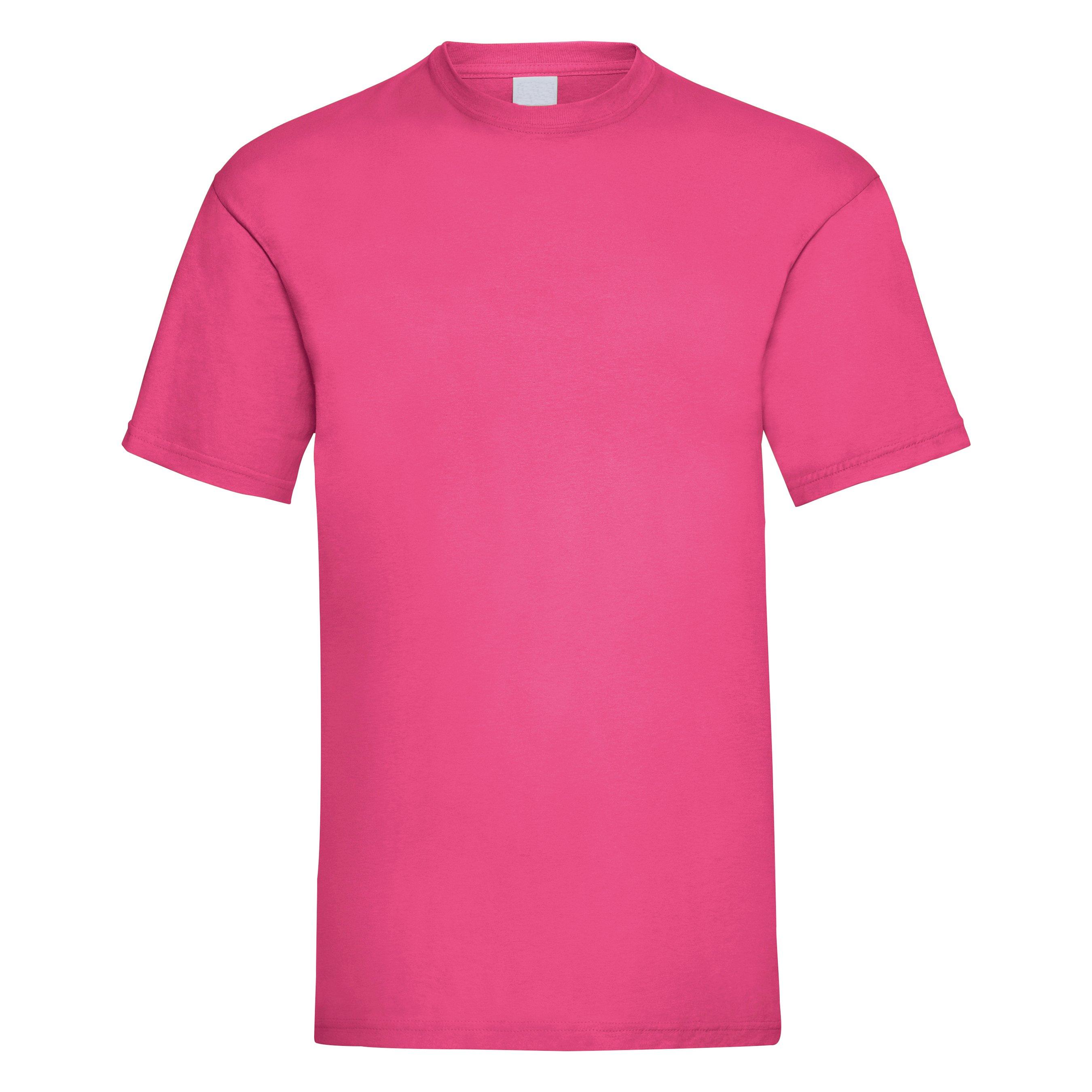 Image of Value Kurzarm Freizeit Tshirt Herren Pink S