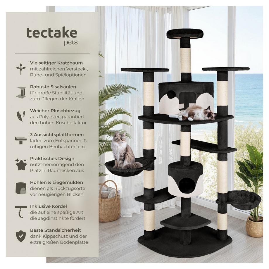 Tectake  Kratzbaum Fippi 201 cm Sisal 