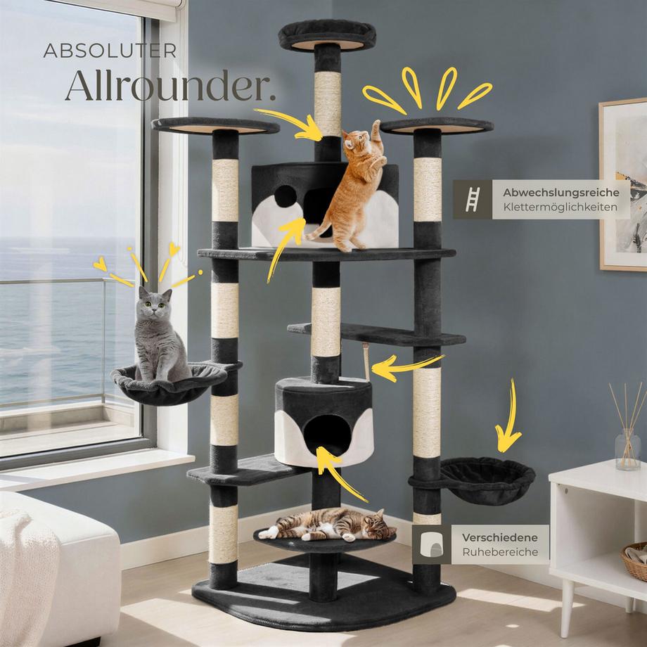 Tectake  Kratzbaum Fippi 201 cm Sisal 