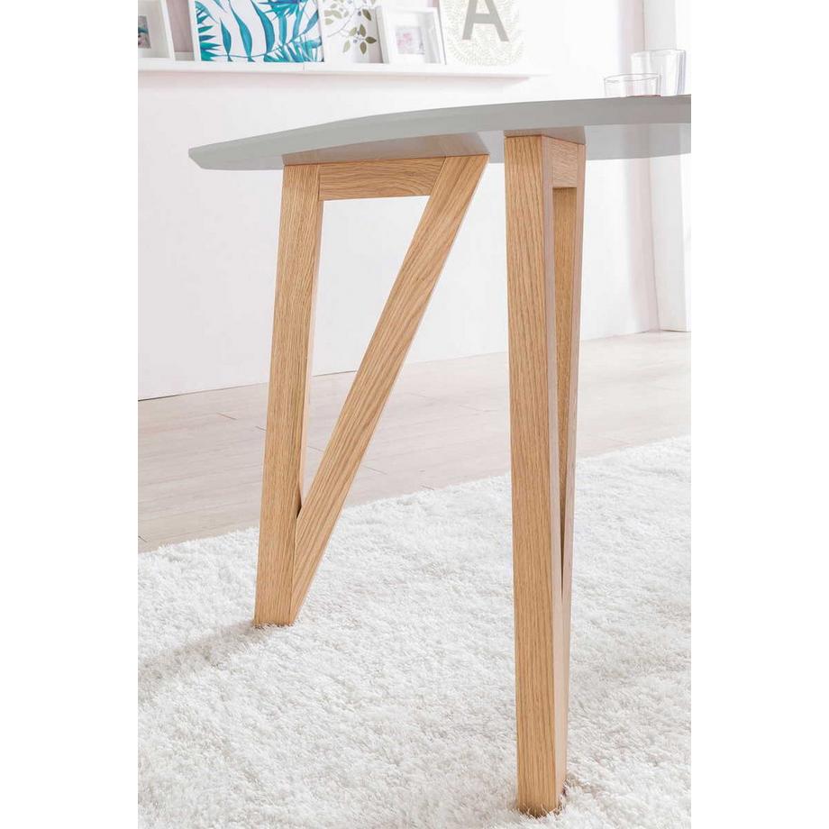 mutoni Table de salle à manger 200x90x76cm chêne gris  
