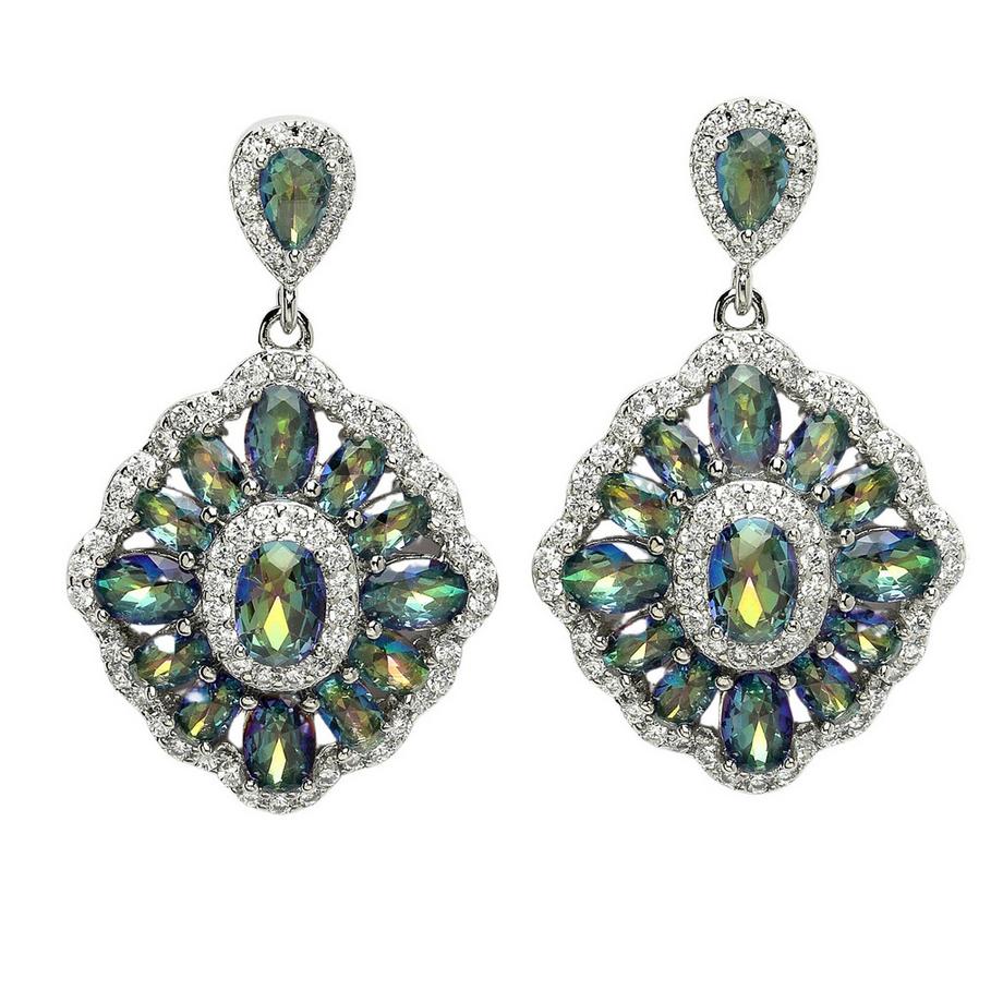 Diva Kollektion Elegante Zirkonia-Tropfenohrringe