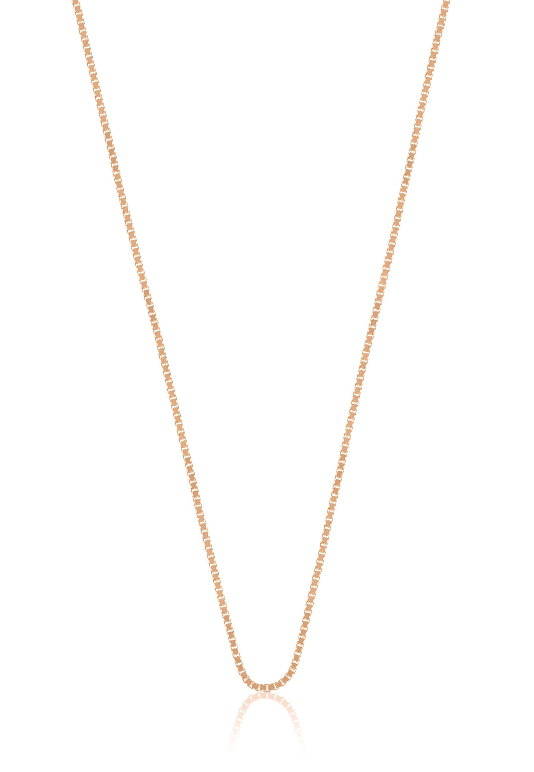 MUAU Schmuck  Collier Venezianer Rotgold 750, 1mm, 60cm 