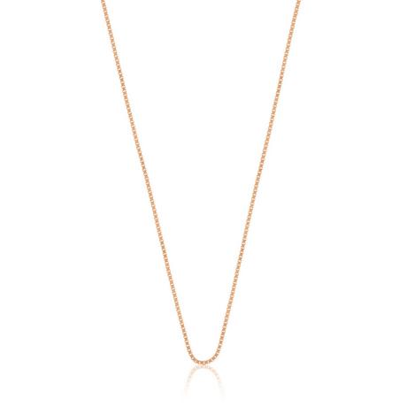 MUAU Schmuck  Collier Venezianer Rotgold 750, 1mm, 60cm 