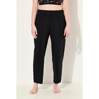 Ulla Popken  Loungewear-Hose, konisches Bein, Elastikbund, Biobaumwolle 