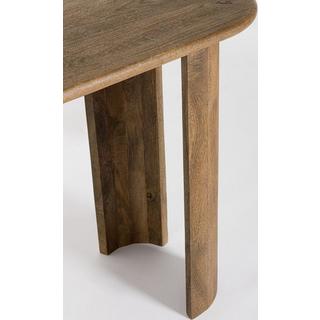 mutoni Table console Orlando ovale marron  