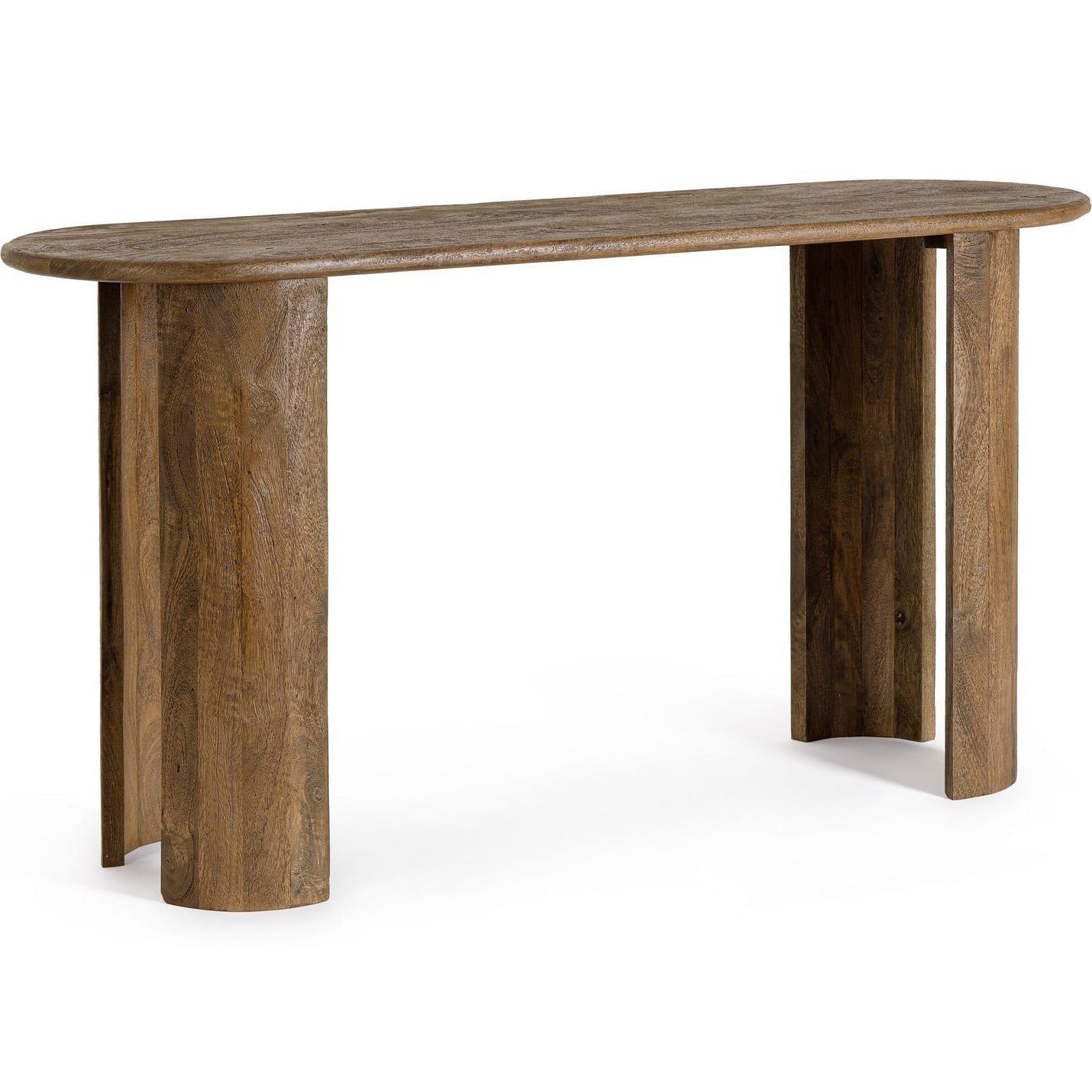 mutoni Table console Orlando ovale marron  