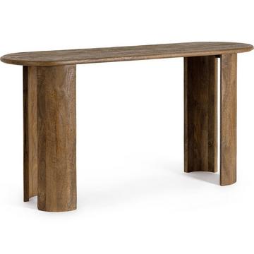 Table console Orlando ovale marron