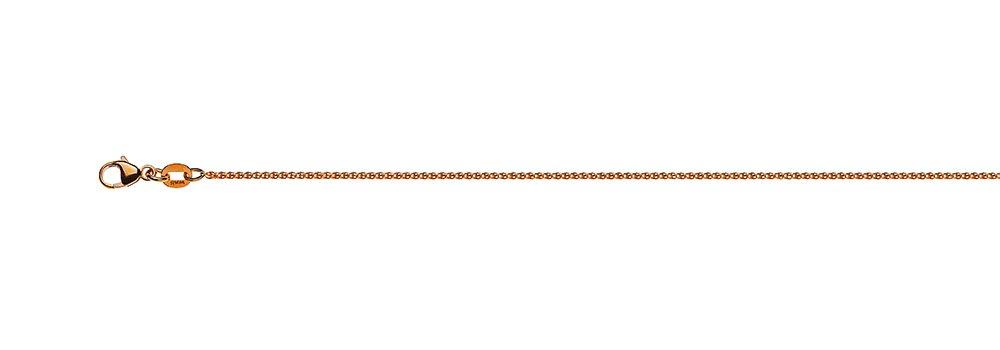 Image of Collier Zopf Rotgold 750, 1.2mm, 40cm Unisex Gold 40cm