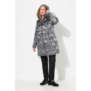 Ulla Popken  HYPRAR Steppjacke, Kapuze, 2-Wege-Zipper, Zipptaschen 