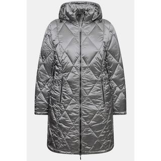 Ulla Popken  HYPRAR Steppjacke, Kapuze, 2-Wege-Zipper, Zipptaschen 