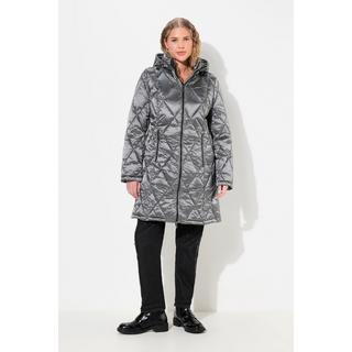 Ulla Popken  HYPRAR Steppjacke, Kapuze, 2-Wege-Zipper, Zipptaschen 